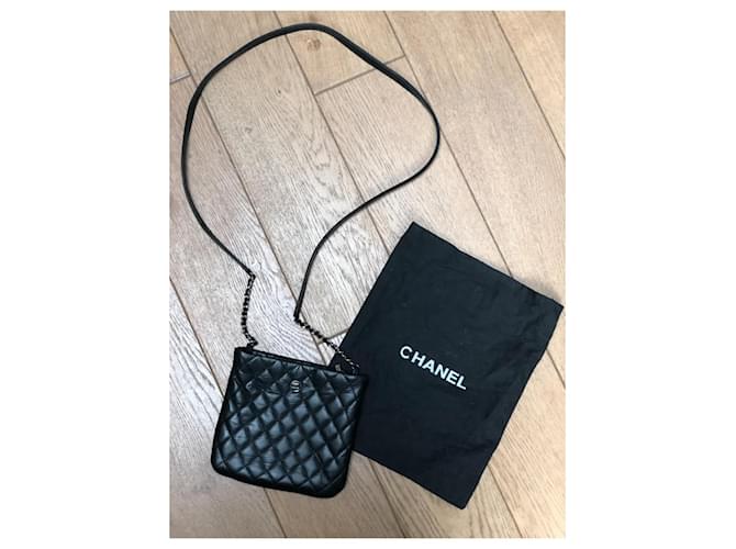 Borsa a tracolla Chanel Nero - vista 4