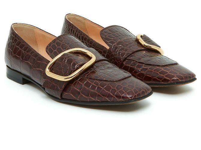 Rupert Sanderson CHARMER MARRONE CROCOLIKE EU38 - vista 2