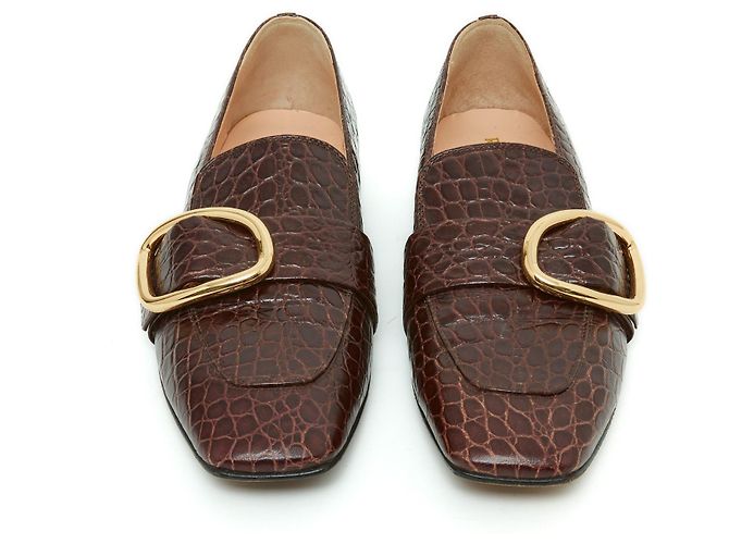 Rupert Sanderson CHARMER MARRONE CROCOLIKE EU38 - vista 3