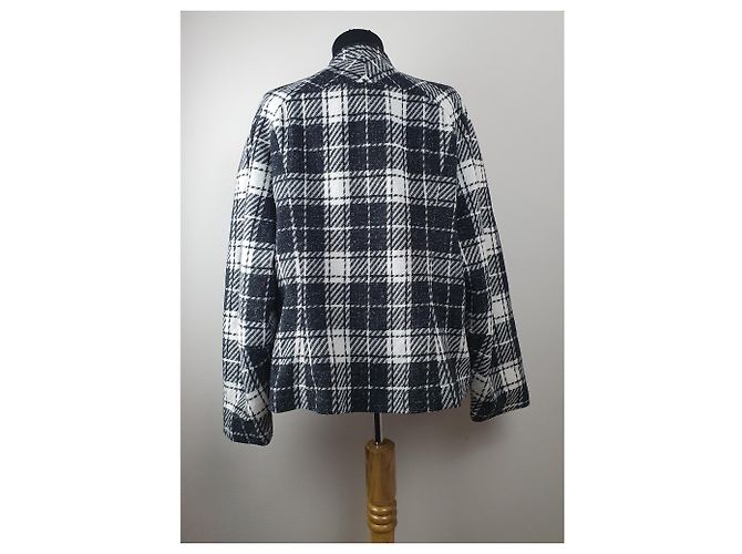 Blazer Joseph Ribkoff Tartan Nero Bianco - vista 5