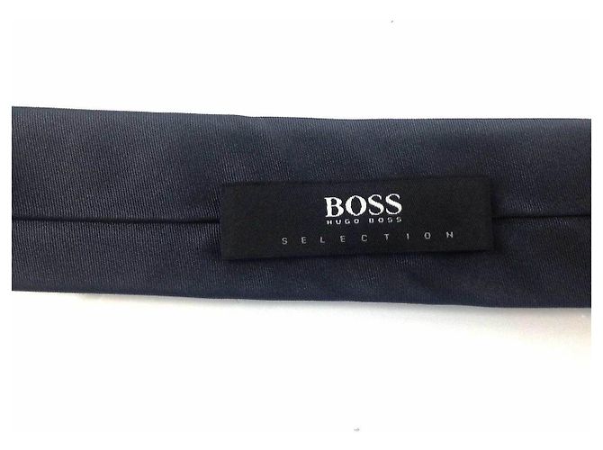 HUGO BOSS Selection 100% Silk Gray Men’s Neck Tie Necktie - view 4