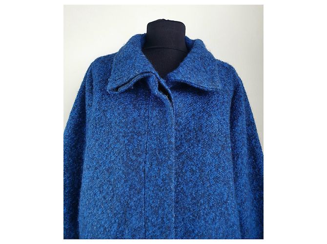 Ganni Washington St. Coat Blue Wool Blend - view 4