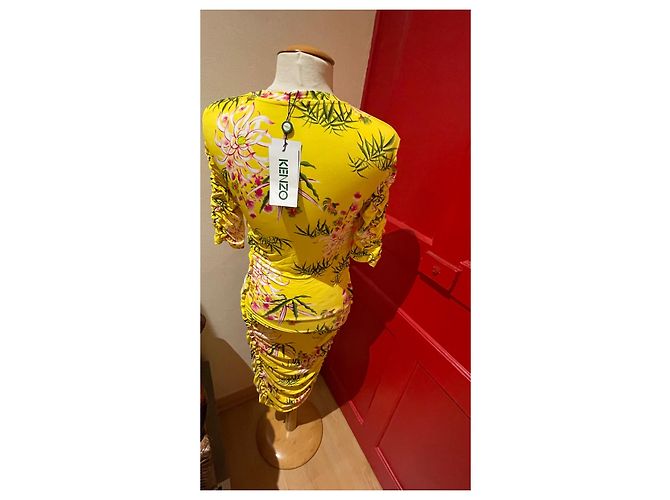 Abito Kenzo Multicolore in Viscosa ed Elastan - vista 7