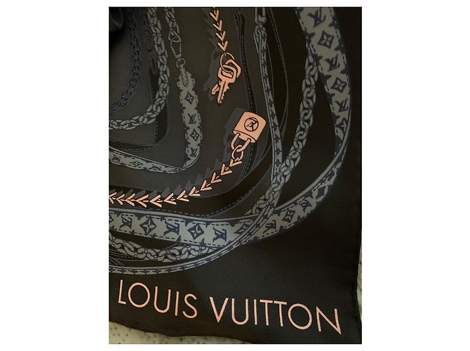 Louis Vuitton Seidentuch Blau - Ansicht 3