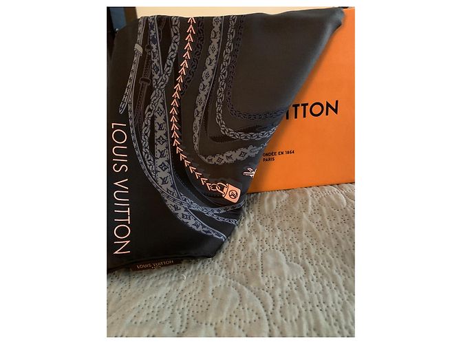 Louis Vuitton Seidentuch Blau - Ansicht 4