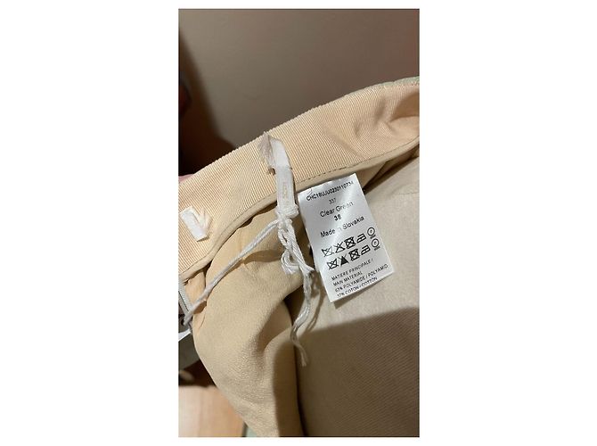 Falda Chloé de algodón y poliamida verde Talla 36 - vista 3