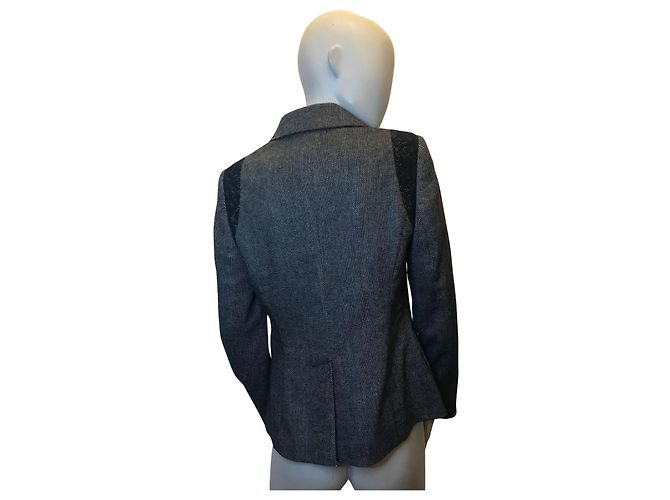 Bruno Saint Hilaire Heathered wool-blend jacket Bruno de Saint Hilaire Multiple colors - view 2