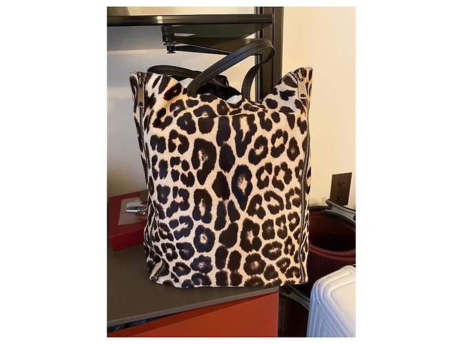Céline Animal Print Pony-style Calfskin Tote Bag - view 2