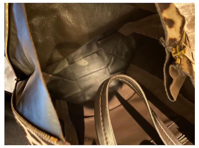 Céline Animal Print Pony-style Calfskin Tote Bag - view 9