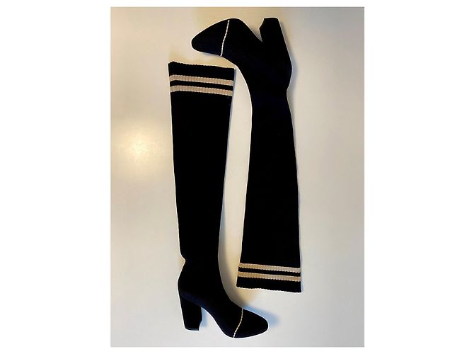 Tabitha Simmons Botas de moda hasta la rodilla. Negro - vista 4