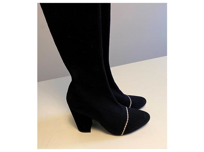 Tabitha Simmons Botas de moda hasta la rodilla. Negro - vista 5