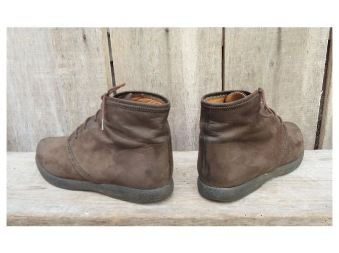Bally Stiefeletten aus Leder braun Größe 36 - Ansicht 4