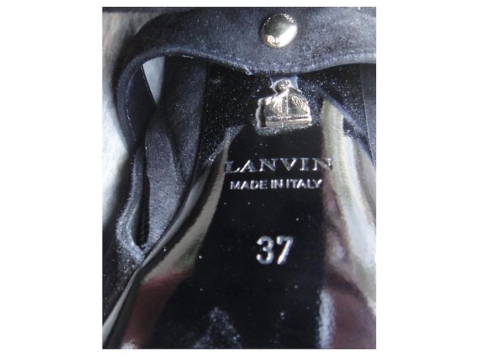 Botas Lanvin de piel de ciervo negras talla 37 Negro - vista 5