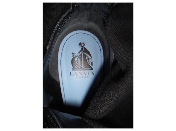 Botas Lanvin de piel de ciervo negras talla 37 Negro - vista 7