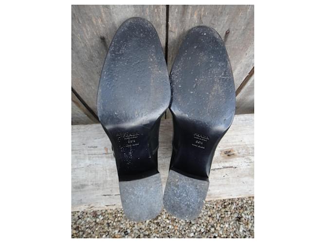 Botas Prada de piel negras 38,5 Negro - vista 5