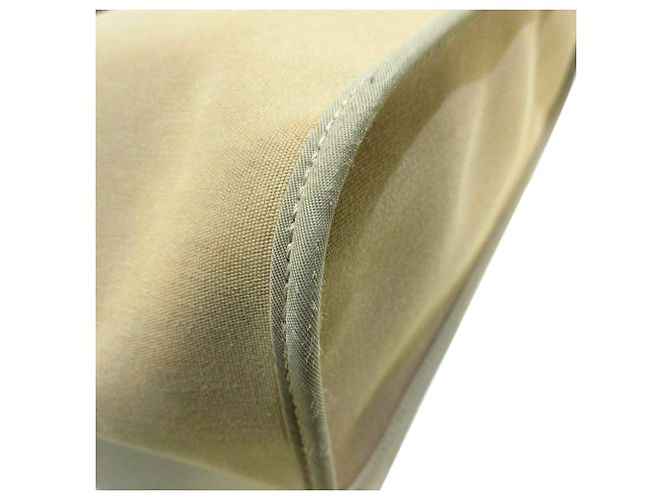 Hermès Hermes Brown Cabag Elan Canvas Satchel Marrone - vista 10
