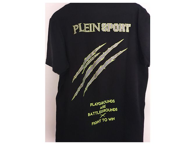 T-shirt Philipp Plein Sport Nera in Cotone - vista 2