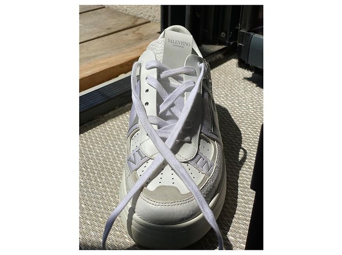 Valentino Garavani SNEAKERS VL BASSE7N IN pelle di vitello E NASTRI Bianco - vista 5