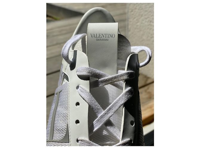 Valentino Garavani SNEAKERS VL BASSE7N IN pelle di vitello E NASTRI Bianco - vista 6