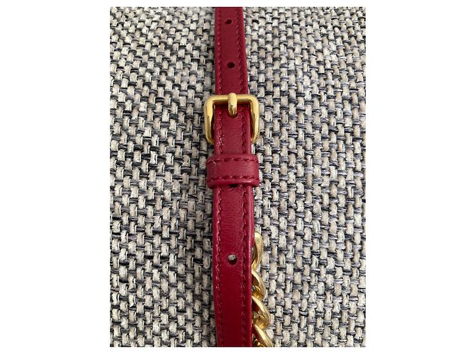 Bolsa Miu Miu de couro napa acolchoado Ruby Red Vermelho - vista 5