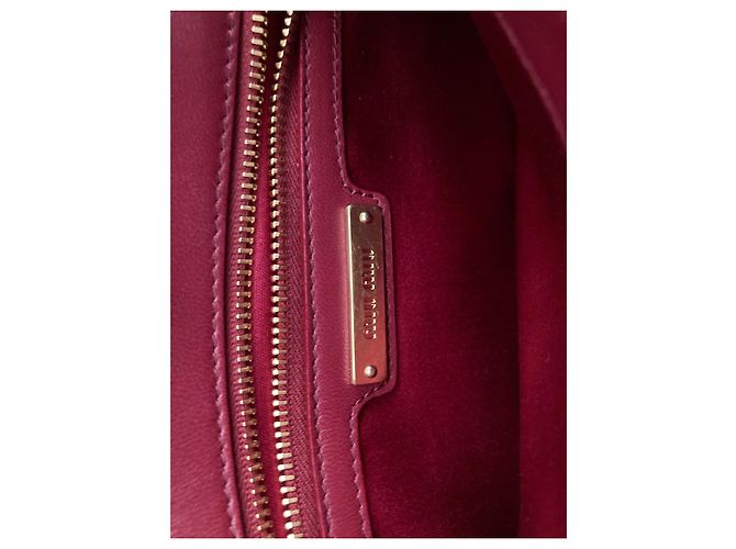 Bolsa Miu Miu de couro napa acolchoado Ruby Red Vermelho - vista 7