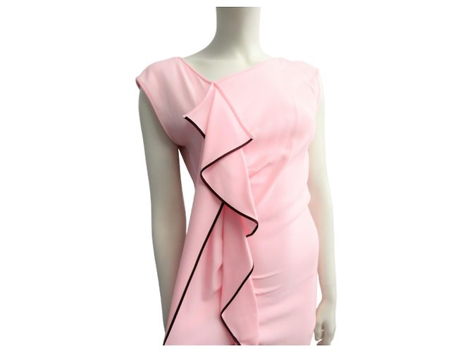 Exklusives "Vionnet" langes Kleid Pink - Ansicht 4