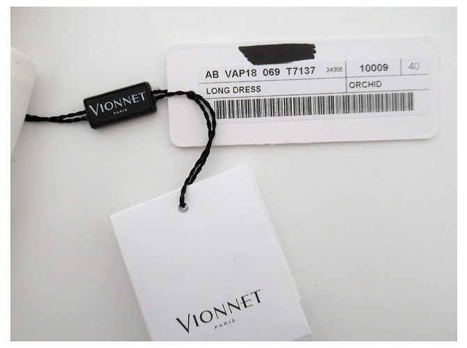 Exclusivo vestido largo "Vionnet" de la línea "Orchidea" Blanco - vista 12