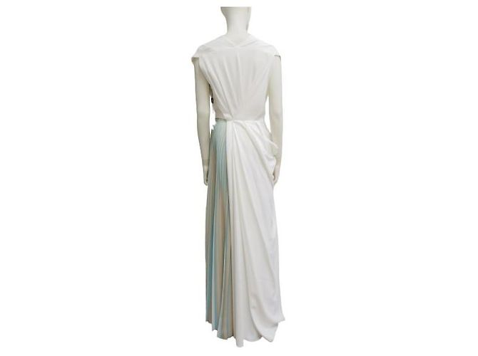 Exclusivo vestido largo "Vionnet" de la línea "Orchidea" Blanco - vista 9