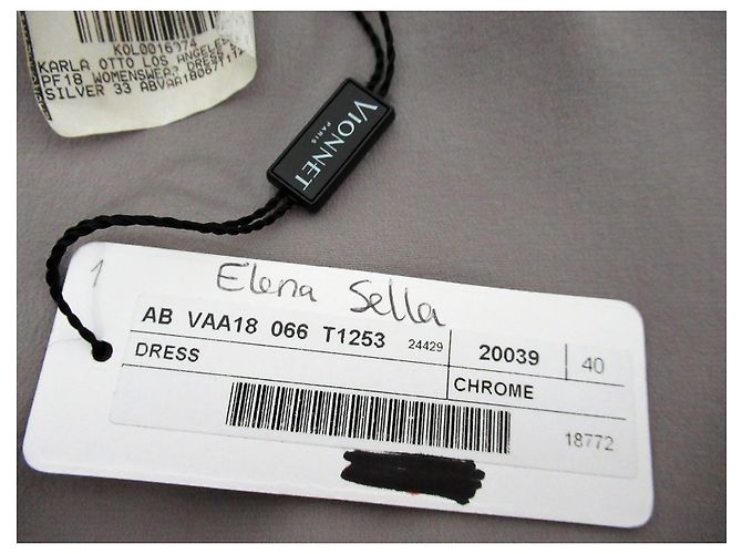 Exklusives „Vionnet“-Kleid Silber - Ansicht 11