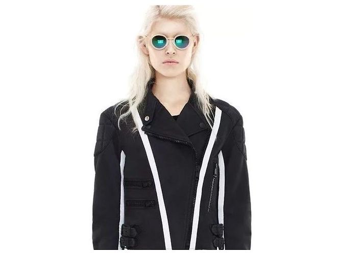 Acne Studios Lederjacke, Gr. 34/XS, Schwarz - Ansicht 2