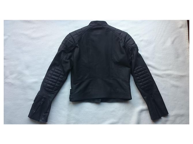Acne Studios Lederjacke, Gr. 34/XS, Schwarz - Ansicht 3