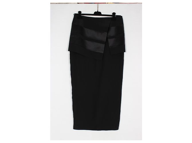 Jupe en soie unique Givenchy Noir - vue 2