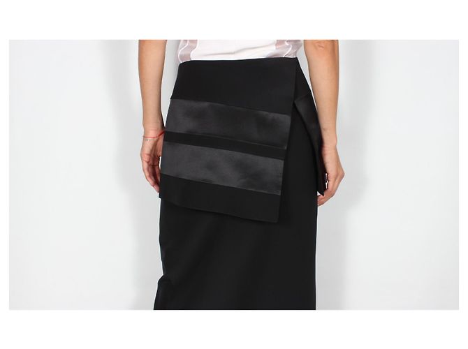 Jupe en soie unique Givenchy Noir - vue 3