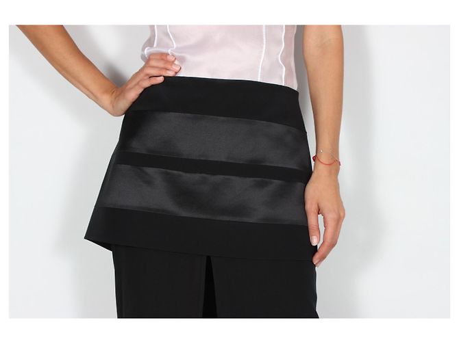 Jupe en soie unique Givenchy Noir - vue 4