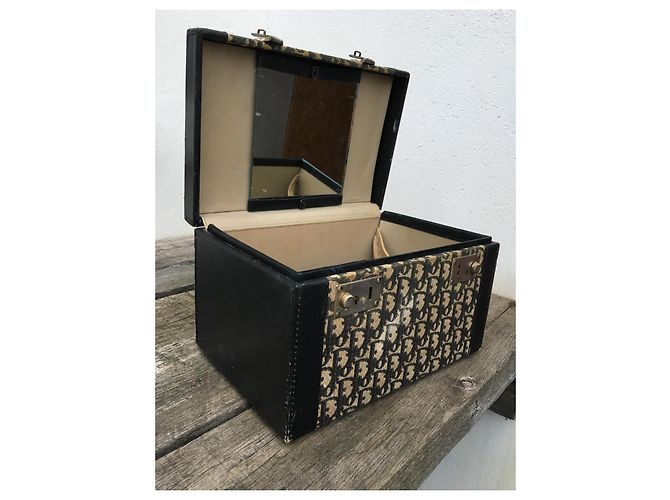 Vintage Dior vanity case Navy blue - view 4