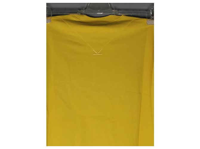 Kenzo besticktes gelbes Baumwollsweatshirt Schwarz Weiß Dunkelviolett - Ansicht 6
