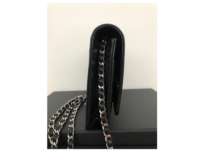 Wallet On Chain Portafoglio Chanel Timeless CC su catena Nero - vista 13