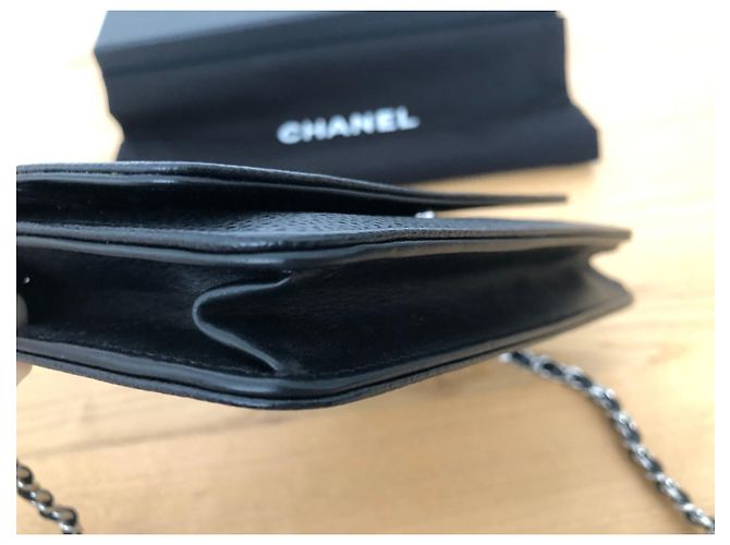 Wallet On Chain Portafoglio Chanel Timeless CC su catena Nero - vista 14