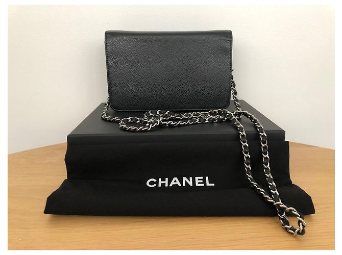 Wallet On Chain Portafoglio Chanel Timeless CC su catena Nero - vista 2