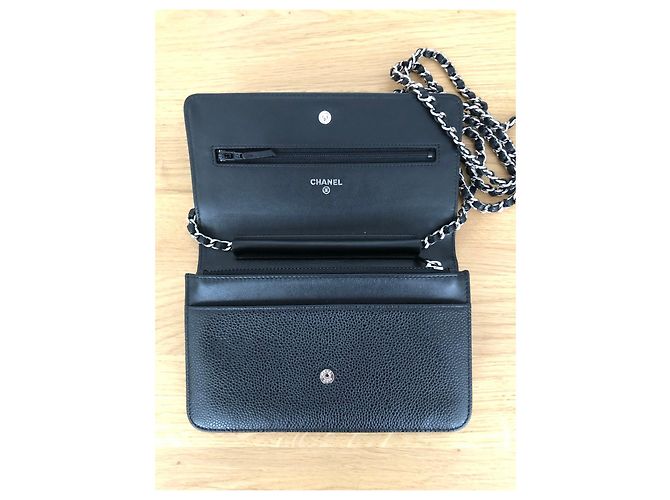 Wallet On Chain Portafoglio Chanel Timeless CC su catena Nero - vista 5