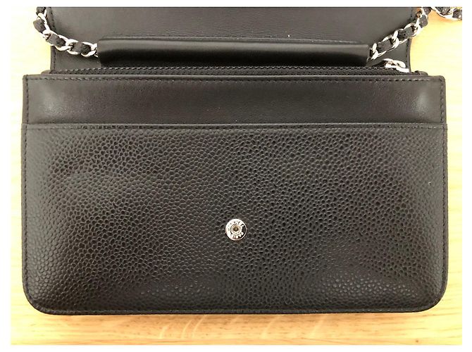 Wallet On Chain Portafoglio Chanel Timeless CC su catena Nero - vista 8