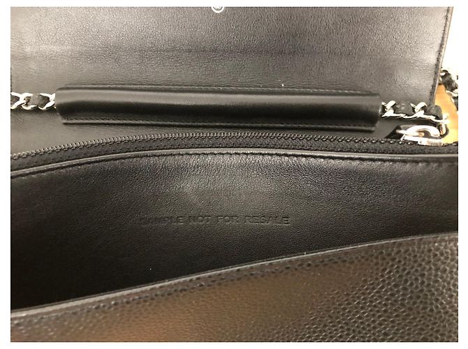 Wallet On Chain Portafoglio Chanel Timeless CC su catena Nero - vista 9