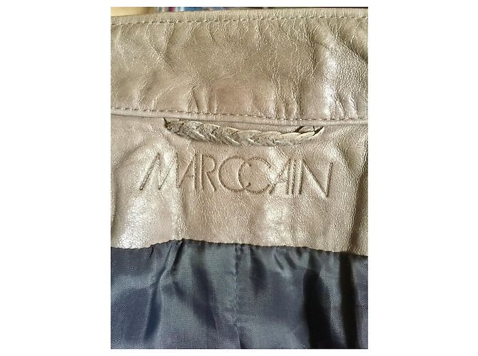 Marc Cain Leather jacket with 2 way zip - view 4