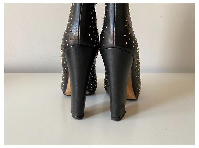 Chloé Lederstiefel Schwarz Größe 40 - Ansicht 3