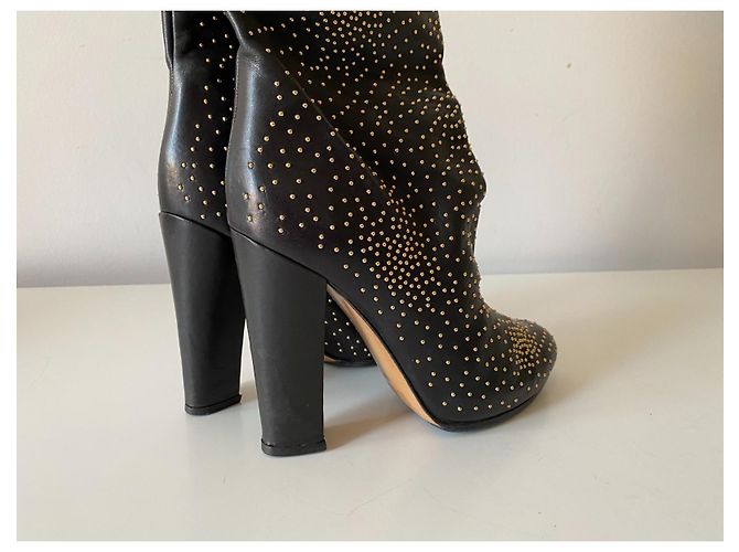 Chloé Lederstiefel Schwarz Größe 40 - Ansicht 4