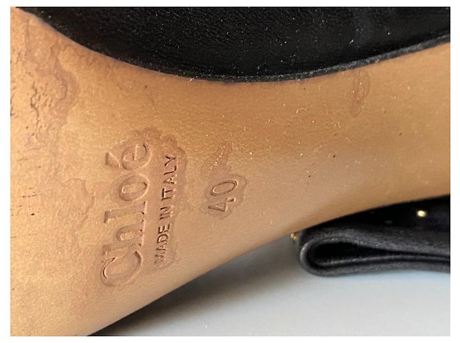 Chloé Lederstiefel Schwarz Größe 40 - Ansicht 6