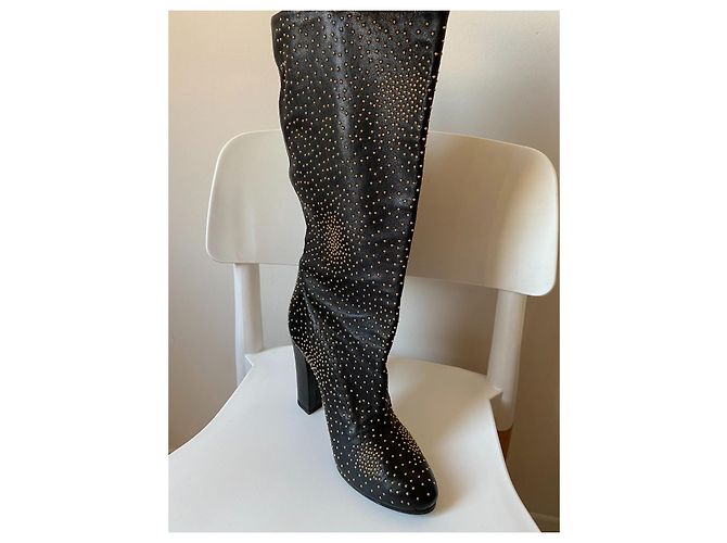 Chloé Lederstiefel Schwarz Größe 40 - Ansicht 8