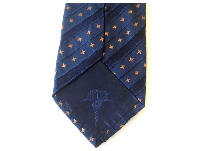 JOOP! Cravatta cravatta in seta blu con stelle gialle - vista 4