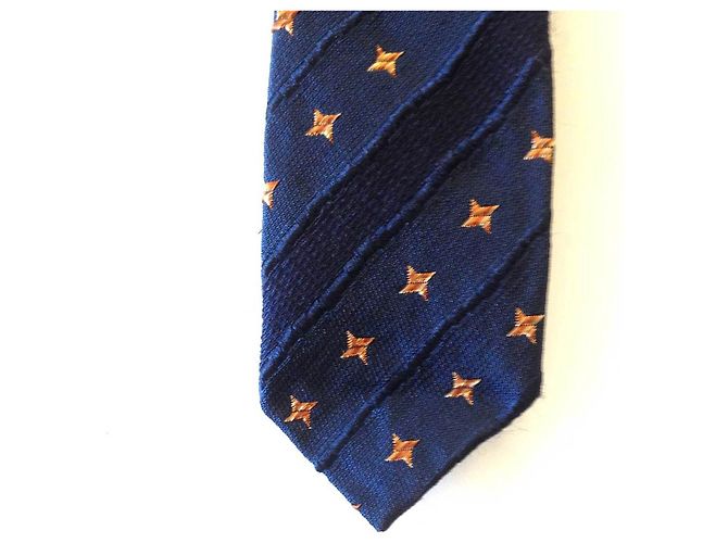 JOOP! Cravatta cravatta in seta blu con stelle gialle - vista 7