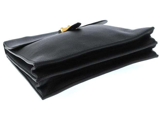 Sac à dépêches Hermès Hermes Sac a Depeches Black - view 3